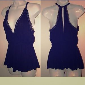 Kendall & Kylie Plunging V-Neck Festival Top